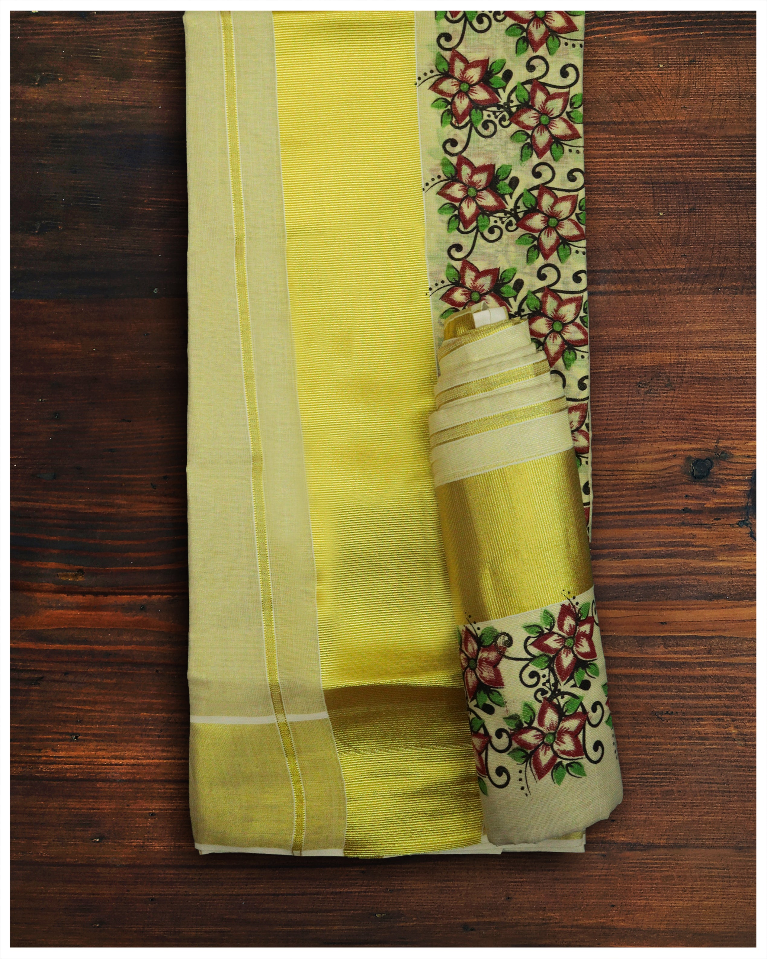 Rose Gold Embellished Tissue Silk Saree – Chinaya Banaras