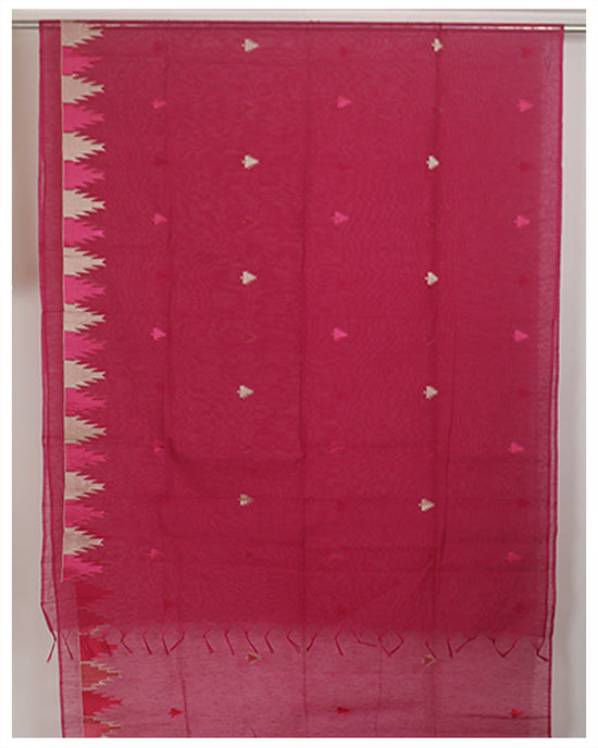 Magenta Office Wear Linen  Saree Sarees sreevalsamsilks