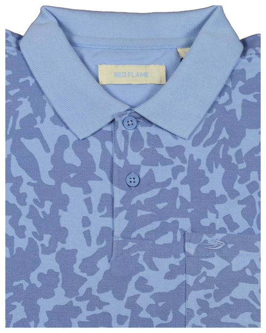 Blue Camouflage T-Shirt For Men.
