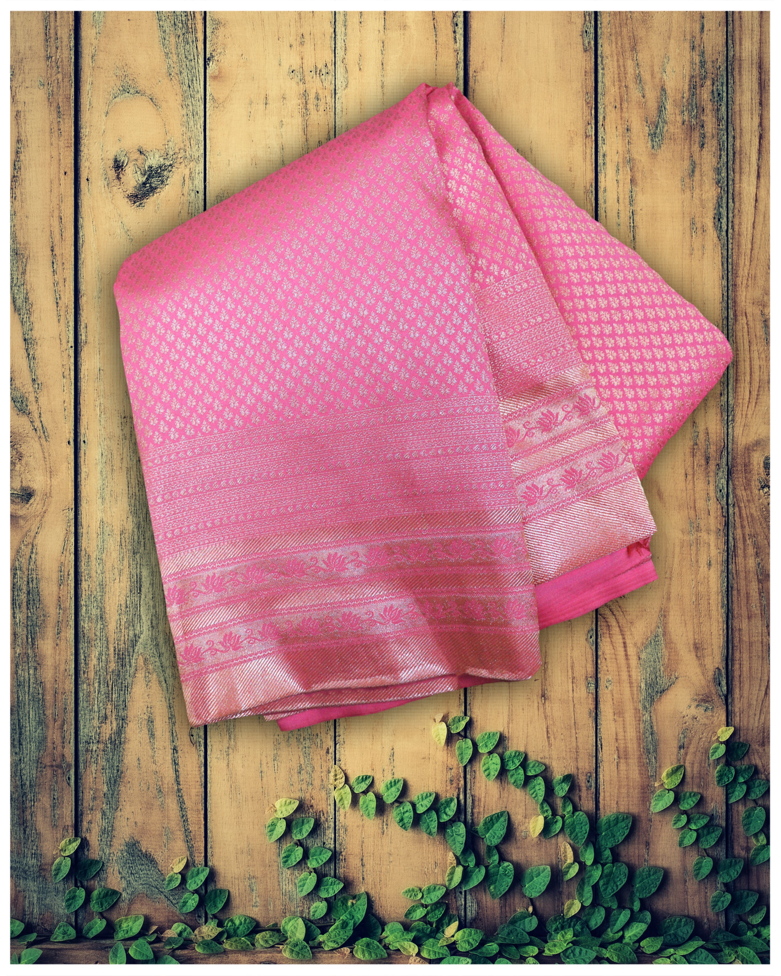 Pink colour outlet bridal saree